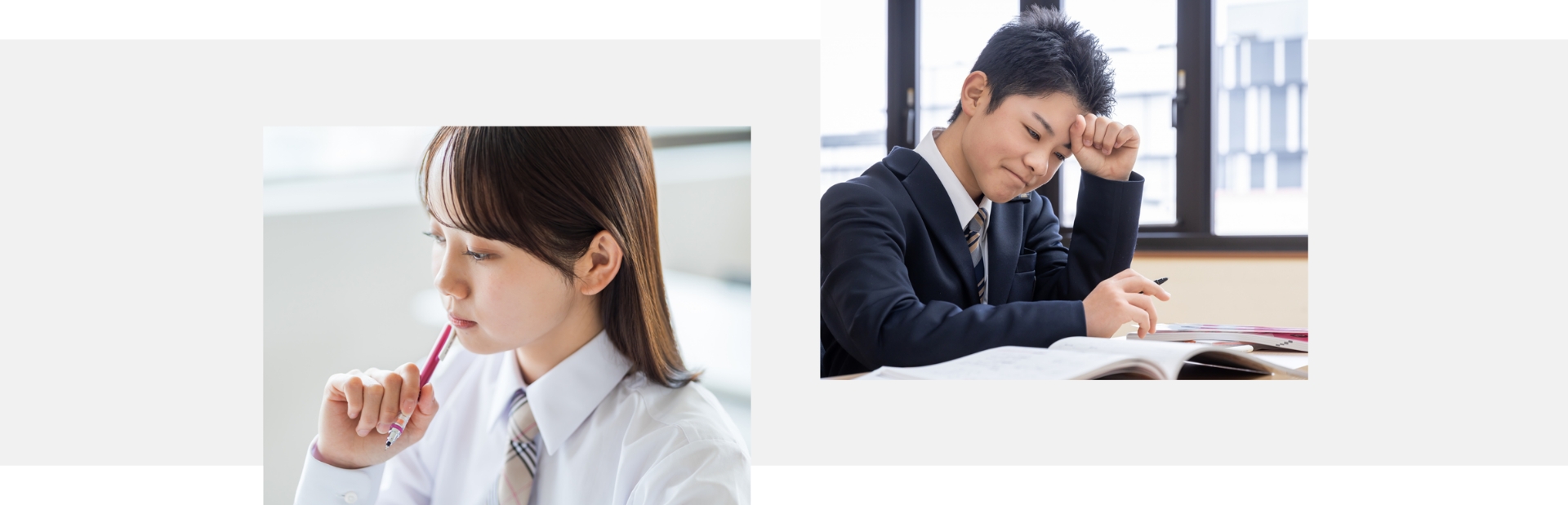 手が止まっている生徒たち